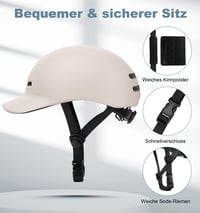Cască de bicicletă Shinmax pentru bărbați și femei, adulți, cu vizieră, ușoară, reglabilă, pentru oraș, trotinetă și role, 57-62 cm 8