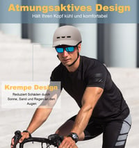 Cască de bicicletă Shinmax pentru bărbați și femei, adulți, cu vizieră, ușoară, reglabilă, pentru oraș, trotinetă și role, 57-62 cm 4