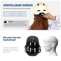 Cască de ciclism Shinmax cu vizieră și protecție solară, ușoară și ventilată, albă, mărimea M (54-58 cm), pentru bărbați și femei, potrivită pentru ciclism urban și pe șosea 2
