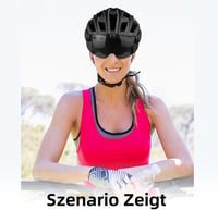 Shinmax LED-es kerékpáros sisak mágneses lecsatolható napellenzővel 9