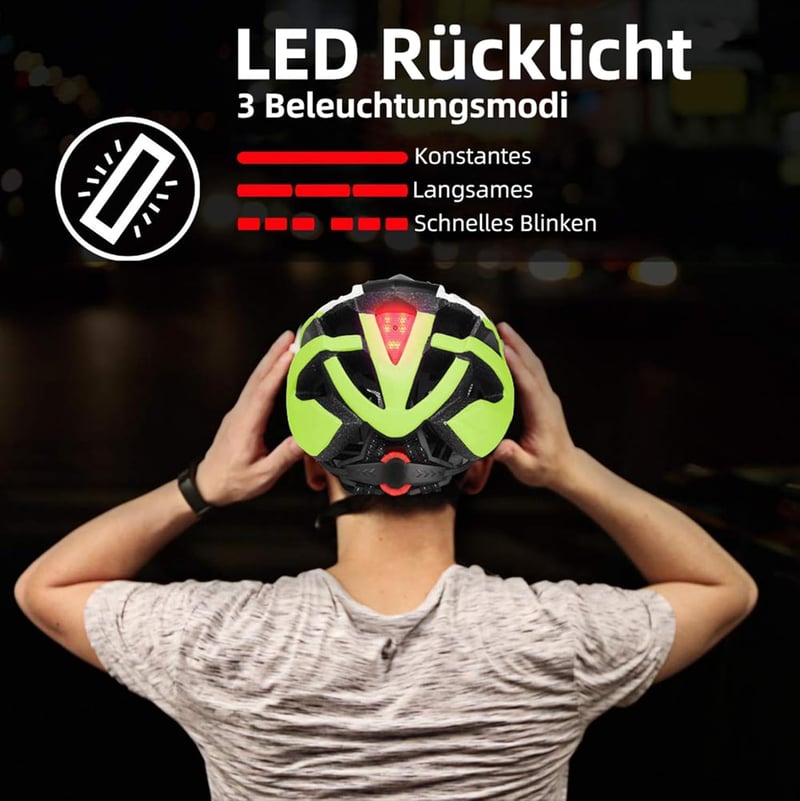 Shinmax LED-es kerékpáros sisak mágneses leválasztható napellenzővel