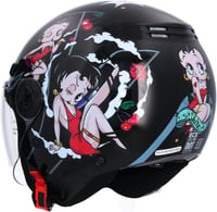Shiro La Betty Jet Motoros Sisak ECE Jóváhagyott Fekete XS 53/54 2