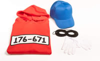 Shirtgeil Beagle Boys Bandits Jelmez Kapucnis Pulóver Sapka Maszk Kesztyű Szett 2