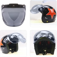Shiwaki 3 Snap Flip Up Motoros Sisak Arcvédő UV Védelem Karcolásálló 5
