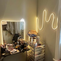 shixuanzhi LED Tükör Világítás Hollywood Stílus, 300cm Hajlékony Szalag, Hidegfehér Fény, Dimmer, Vízálló, Fürdőszoba Sminkasztal 8