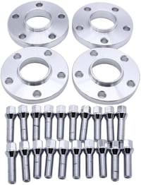 SHLPDFM Keréknyomtáv Szélesítő Készlet 15mm és 20mm - 5x112 Lyukkör, 57.1mm Középátmérő - Audi TT A3 A4 A6 A8 S4 S6 S8 és Volkswagen Modelle 1