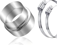 ShnminEU Spirális Kémény Adapter 100-80mm Rozsdamentes Acél Csökkentő Cső 1