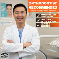 Proteză dentară dublă Shock Doctor pentru aparate ortodontice, adulți (12+ ani) - Silicon medical - MMA, hochei, sporturi de contact - model 4300 6