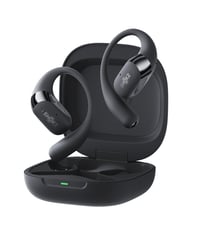 Slúchadlá Shokz OpenFit 2+ Open-Ear Bluetooth, Dolby Audio, čierne, 48-hodinová výdrž batérie, IP55, bezdrôtové nabíjanie, rýchlonabíjanie cez USB-C, mikrofón 1