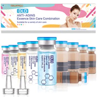 SHOPPGO BB Facial Glow sérum microneedling sada s niacínamidom a peptidmi, zjednocujúca tón pleti, podkladová, hydratačná a proti starnutiu, 10 x 5 ml 1