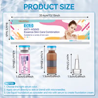 SHOPPGO BB Facial Glow sérum microneedling sada s niacínamidom a peptidmi, zjednocujúca tón pleti, podkladová, hydratačná a proti starnutiu, 10 x 5 ml 7