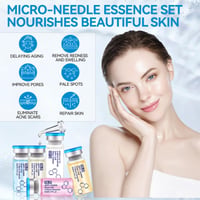SHOPPGO BB Facial Glow sérum microneedling sada s niacínamidom a peptidmi, zjednocujúca tón pleti, podkladová, hydratačná a proti starnutiu, 10 x 5 ml 4
