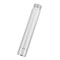 Rozsdamentes acél zuhanyfej hosszabbító cső, G1/2 colos egyenes fürdőszobai zuhanyrúd toldat, 10 cm, krómozott kézizuhany adapter 4