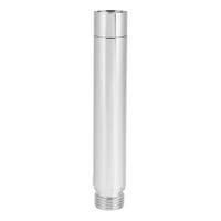 Rozsdamentes acél zuhanyfej hosszabbító cső, G1/2 colos egyenes fürdőszobai zuhanyrúd toldat, 10 cm, krómozott kézizuhany adapter 1