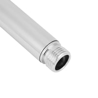 Rozsdamentes acél zuhanyfej hosszabbító cső, G1/2 colos egyenes fürdőszobai zuhanyrúd toldat, 10 cm, krómozott kézizuhany adapter 6