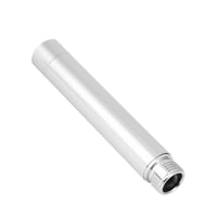 Rozsdamentes acél zuhanyfej hosszabbító cső, G1/2 colos egyenes fürdőszobai zuhanyrúd toldat, 10 cm, krómozott kézizuhany adapter 3
