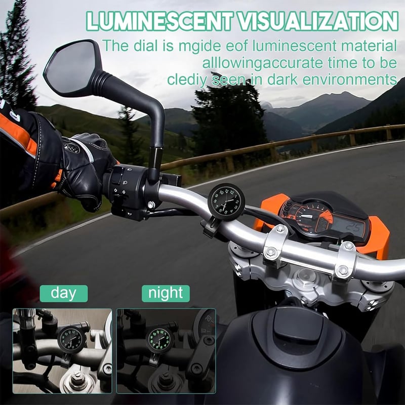 SHOWHEEL Vízálló Motoros Óra Kormányra Univerzális Fénylő