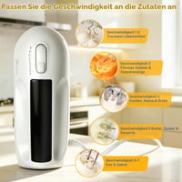 Mixer Electric de Mână Showvigor 300W, cu 7 Viteze și Mâner Ergonomic 4