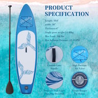 Shridinlay Felfújható Stand Up Paddle Board 320cm Kék Komplett Szett Lapáttal 2