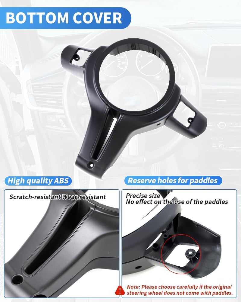 SHSBSCAR BMW F30 F10 F20 Bőr Kormánykészlet Paddle Shift Nyílásokkal