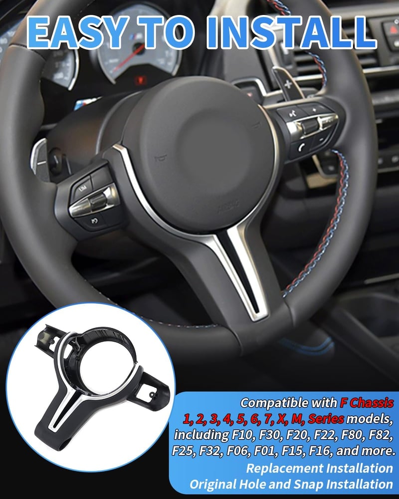SHSBSCAR BMW F30 F10 F20 Bőr Kormánykészlet Paddle Shift Nyílásokkal