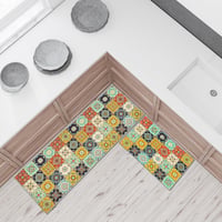 SHUAIG Csúszásmentes Konyhai Szőnyeg Szett 2 db-os Mosható 40x60+40x120cm 2