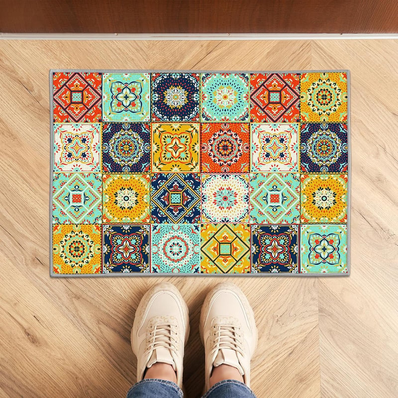 SHUAIG Csúszásmentes Konyhai Szőnyeg Szett 2 db-os Mosható 40x60+40x120cm