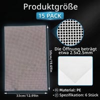 Plastová vyšívacia mriežka SHUESS 50x33 cm, veľkosť oka 6, 15 ks – Kanava na krížikový steh pre tašky a DIY šijacie projekty 2