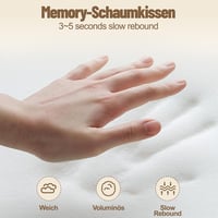 Shulltji Curosleep ortopéd nyakpárna memóriahab oldalt és háton alvóknak - fekete 4