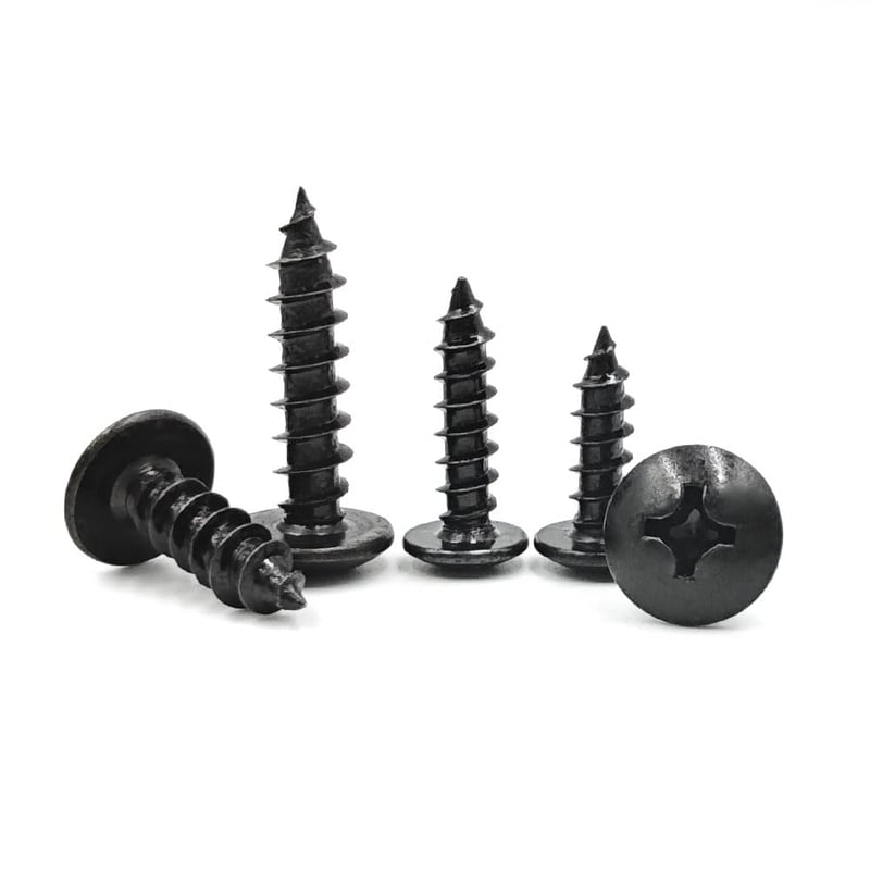 SHUNCHG 20 buc. șuruburi autoforante cu cap bombat cu guler, din oțel carbon, M6 x 20 mm, pentru lemn