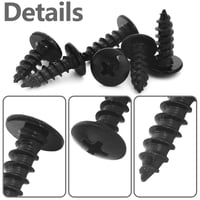 SHUNCHG 20 buc. șuruburi autoforante cu cap bombat cu guler, din oțel carbon, M6 x 20 mm, pentru lemn 3