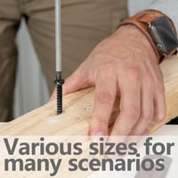 SHUNCHG 20 buc. șuruburi autoforante cu cap bombat cu guler, din oțel carbon, M6 x 20 mm, pentru lemn 7