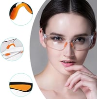 SHUOHONG 8 darabos védőszemüveg szett gumibetéttel, munka és labor szemüveg, porálló, uniszex 3