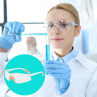 SHUOHONG 8 darabos védőszemüveg szett gumibetéttel, munka és labor szemüveg, porálló, uniszex 6