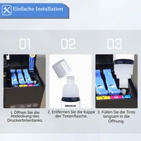 SHUOLEI 114 Plniteľné atramentové kazety kompatibilné s Epson 114, multipack pre ET-8500 ET-8550, 12 ks (2 čierna/2 fotočierna/2 azúrová/2 purpurová/2 žltá/2 sivá) 4