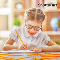 Shuttle Art HB Ceruza 180 db Előhegyezett Sárga Grafitceruza Radírral Bulk Csomag - 180, HB Pencil 9