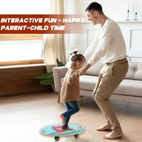 Siairo Gyerekek Egyensúlyi Roller Board Fogantyúval és Csendes Kerekekkel 6