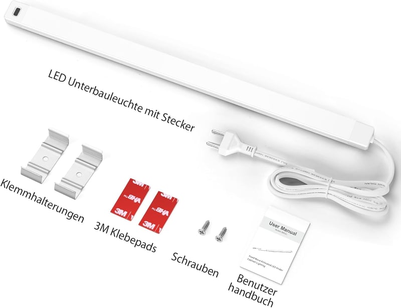 SIBI LIGHTING LED Konyhai Lámpa 41cm - Fényerőszabályozható Szenzoros Világítás 5 Színhőmérséklettel, Szekrény Alatti Világítás Konyhába, Po