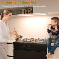 SIBI LIGHTING LED Konyhai Lámpa 41cm - Fényerőszabályozható Szenzoros Világítás 5 Színhőmérséklettel, Szekrény Alatti Világítás Konyhába, Po 5
