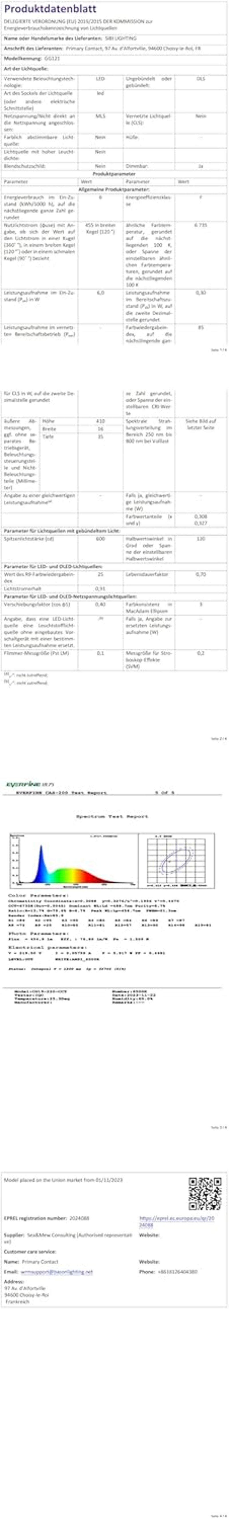 SIBI LIGHTING LED Konyhai Lámpa 41cm - Fényerőszabályozható Szenzoros Világítás 5 Színhőmérséklettel, Szekrény Alatti Világítás Konyhába, Po