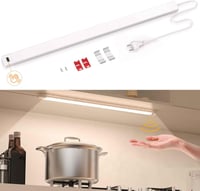 SIBI LIGHTING LED Szekrény Világítás 41cm - Semleges Fehér Fénycsík Érintésmentes Szenzorral, Szabályozható Fényerő, Konyhába, Polcokra, Mun 1