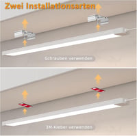 SIBI LIGHTING LED Konyhai Lámpa 41cm - Fényerőszabályozható Szenzoros Világítás 5 Színhőmérséklettel, Szekrény Alatti Világítás Konyhába, Po 6