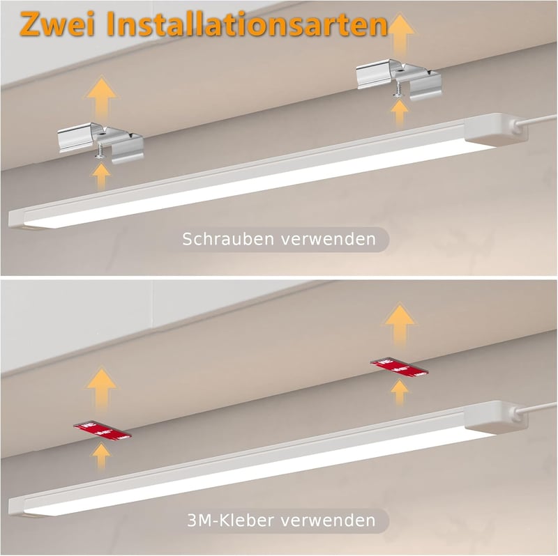 SIBI LIGHTING LED Konyhai Lámpa 41cm - Fényerőszabályozható Szenzoros Világítás 5 Színhőmérséklettel, Szekrény Alatti Világítás Konyhába, Po