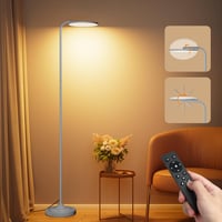 SIBRILLE LED Állólámpa 36W - Távirányítós Dimmelhető Padlólámpa 3000K-6000K, 350° Forgatható Fejjel, Olvasólámpa Nappali Hálószoba Irodai Ha 1