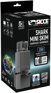 Sicce Shark Mini Skim 350 Fekete Felszíni Akvárium Szűrő - Energiatakarékos A++ Vízfelszín Tisztító Rendszer Édesvízi és Tengeri Akváriumokh 2