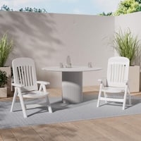 Skladacia plastová stolička SIEGER Comtesse 828/W, biela, 66 x 65 x 108 cm 2