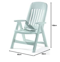 Skladacia plastová stolička SIEGER Comtesse 828/W, biela, 66 x 65 x 108 cm 3
