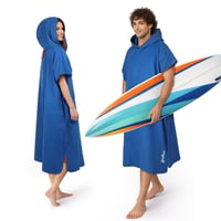 Poncho de baie din microfibră Siegvoll pentru bărbați și femei, prosop tip poncho pentru schimbat la plajă și sporturi nautice 1