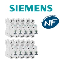 Siemens 10A Fázis és Nulla Vezető Kismegszakító Készlet – 10 db-os Csomag Elektromos Áramköri Védelem 2