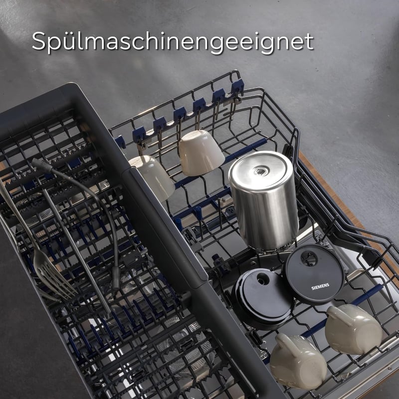 Siemens TZ80009N tejfőző tartály FreshLock fedéllel, 0,5 L, rozsdamentes acél